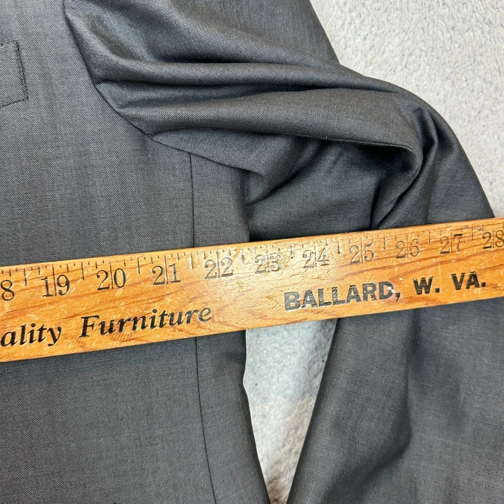Torre Gavin AMF Charcoal Mohair Wool Blend 2 Piece Suit Mens 46R Jacket 42R Pant